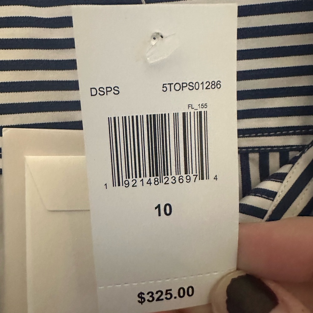 A.L.C. Monica 100% Cotton Button Down Collared Oversized Shirt